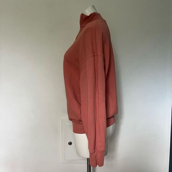 ATM Anthony Thomas Melillo French Terry quarter zip oversized pullover sweatshir - Picture 8 of 11